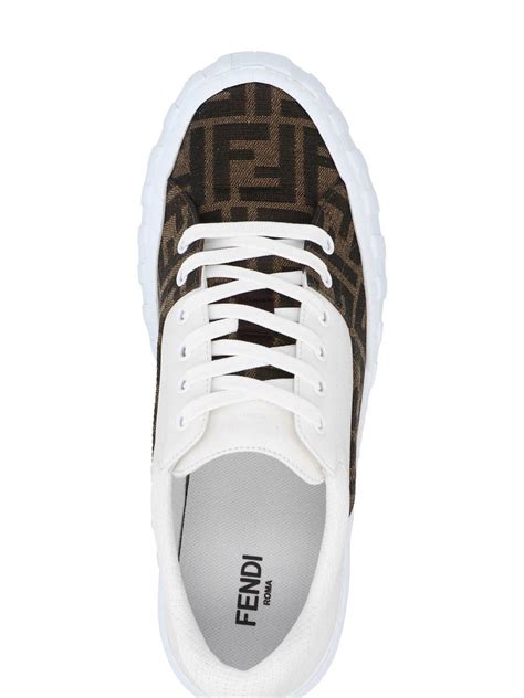 capri jeans sneakers fendi|fendi white canvas sneakers.